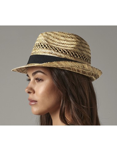BEE-B730-Straw Summer Trilby